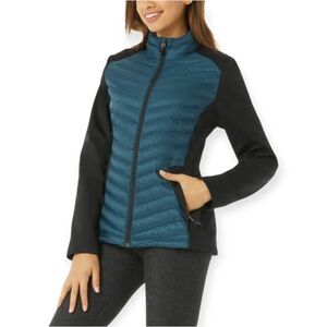 32 Degrees Women's Teal and Black Puffer Jacket